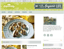 Tablet Screenshot of organicallymade.com